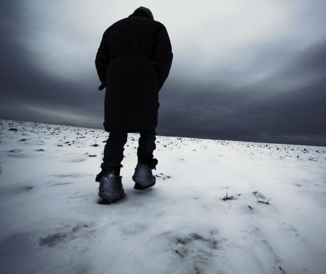 man-alone-arctic-landscape